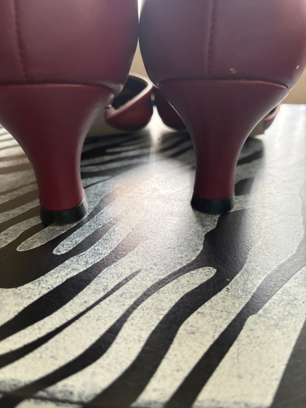 Array Red Ankle-Strap Heels - Picture 8 of 15